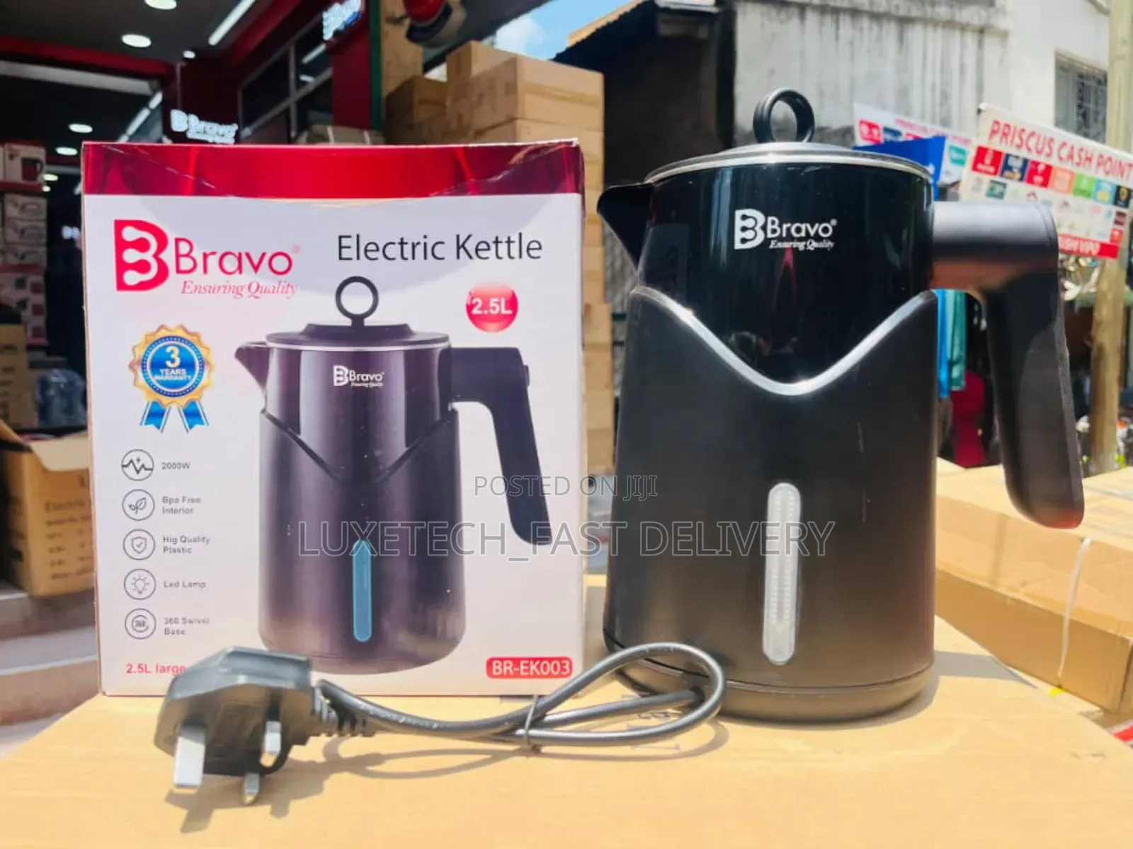 Bravo Electric Kettle 2.5 Litres