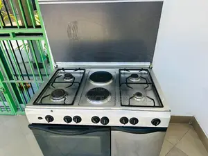 Indesit Cooker -4 Plates Gas -2 Plates Umeme -Oven Umeme