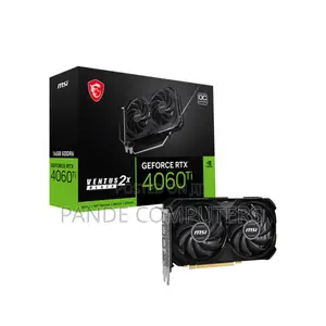 Msi Geforce RTX 4060 Ti Ventus 2X Black 16gb Oc Gddr6