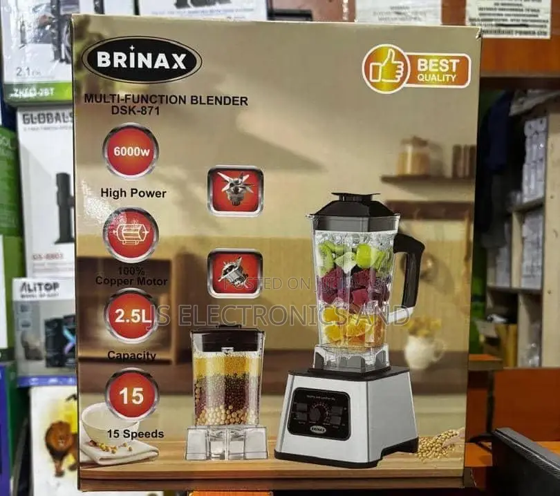 Brinax Blender Machine Yake Ni Stainless Steel Pia Ni Imara