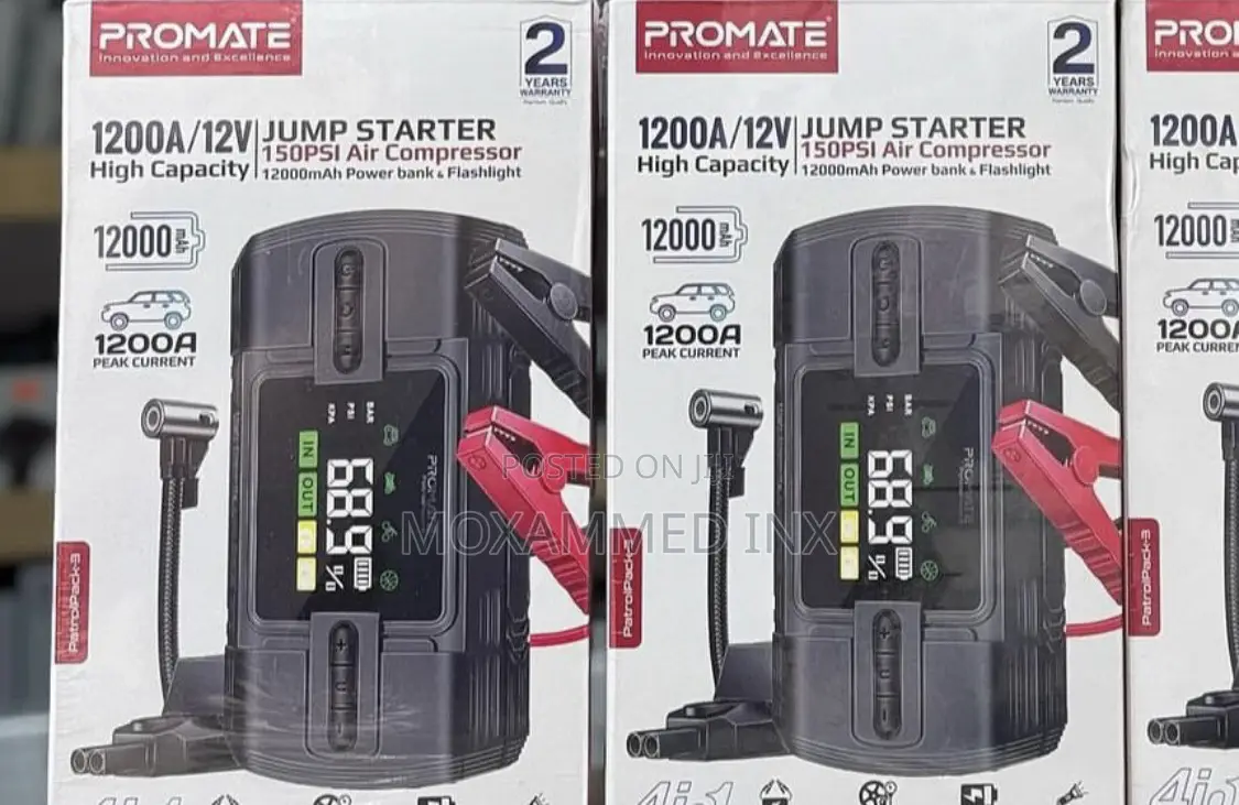 Promate 1200a/12v Jump Starter