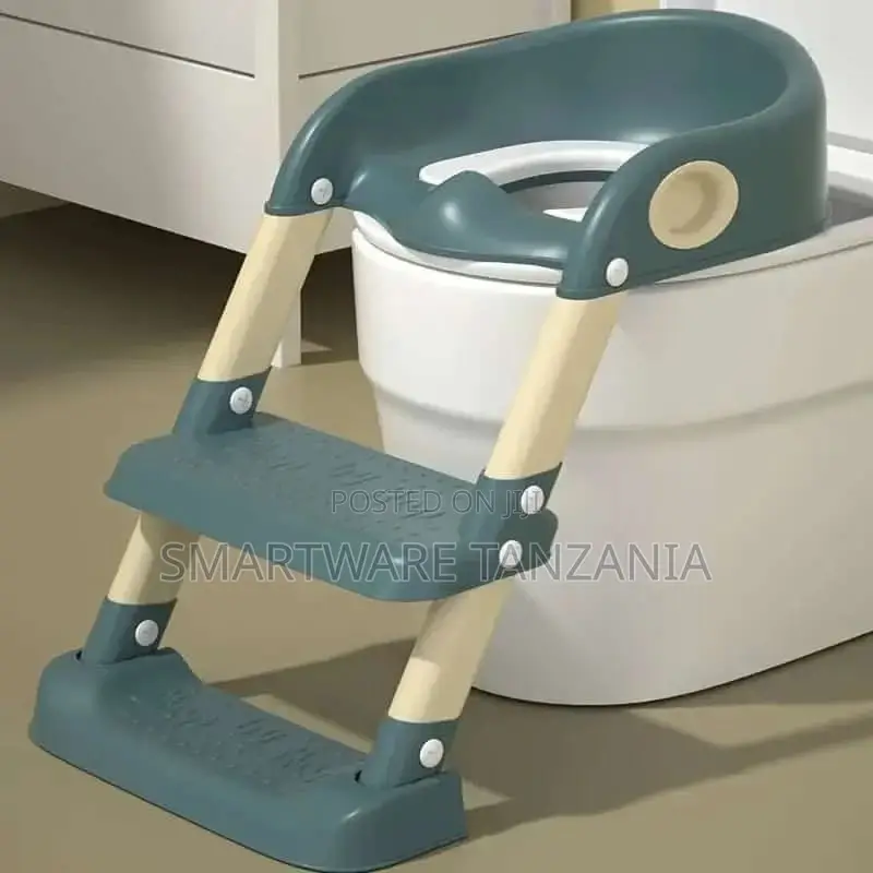 Foldable Portable Potty Chair With Adjustable Height Ladder