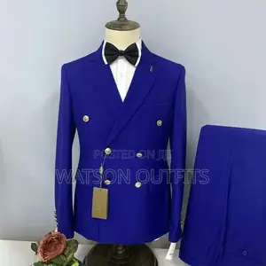 Men Suit Two Piece Six Button