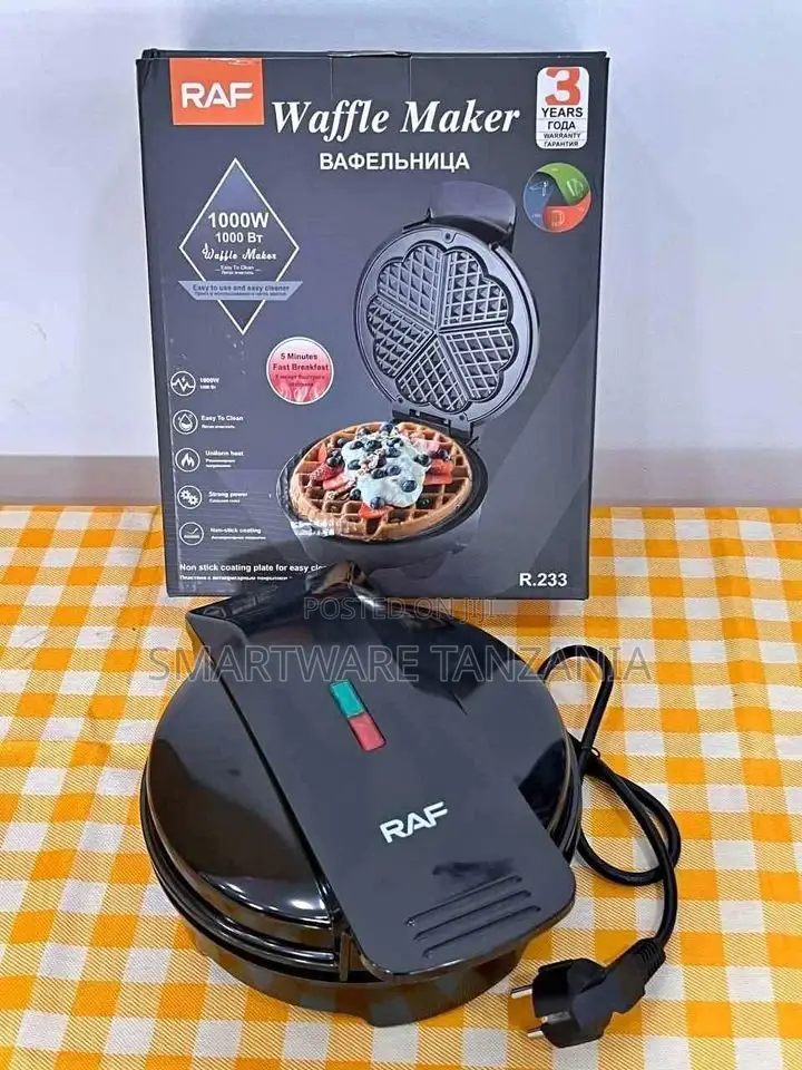 Waffle Maker, Fast Heating Waffle Maker 1000W Compact Iron