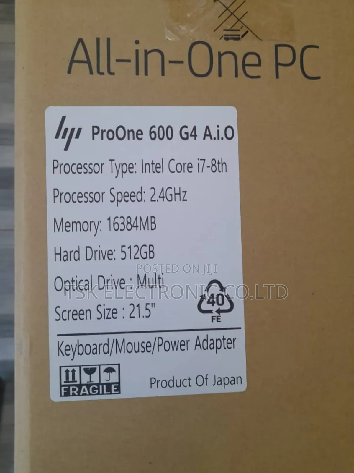 New Desktop Computer HP ProOne 600 16GB Intel Core I7 SSD 512GB