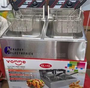 VONNE ELECTRIC DEEP FRYER Double Plates  6liters + 6liters
