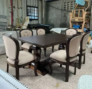 Photo - Dining Table Ya Viti Sita Mbao Ngumu