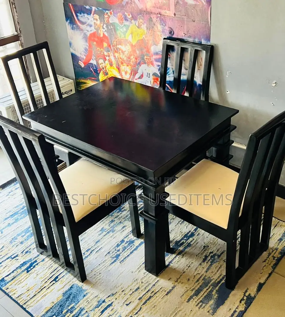 Dining Table Mbao Ngumu Viti Vinne