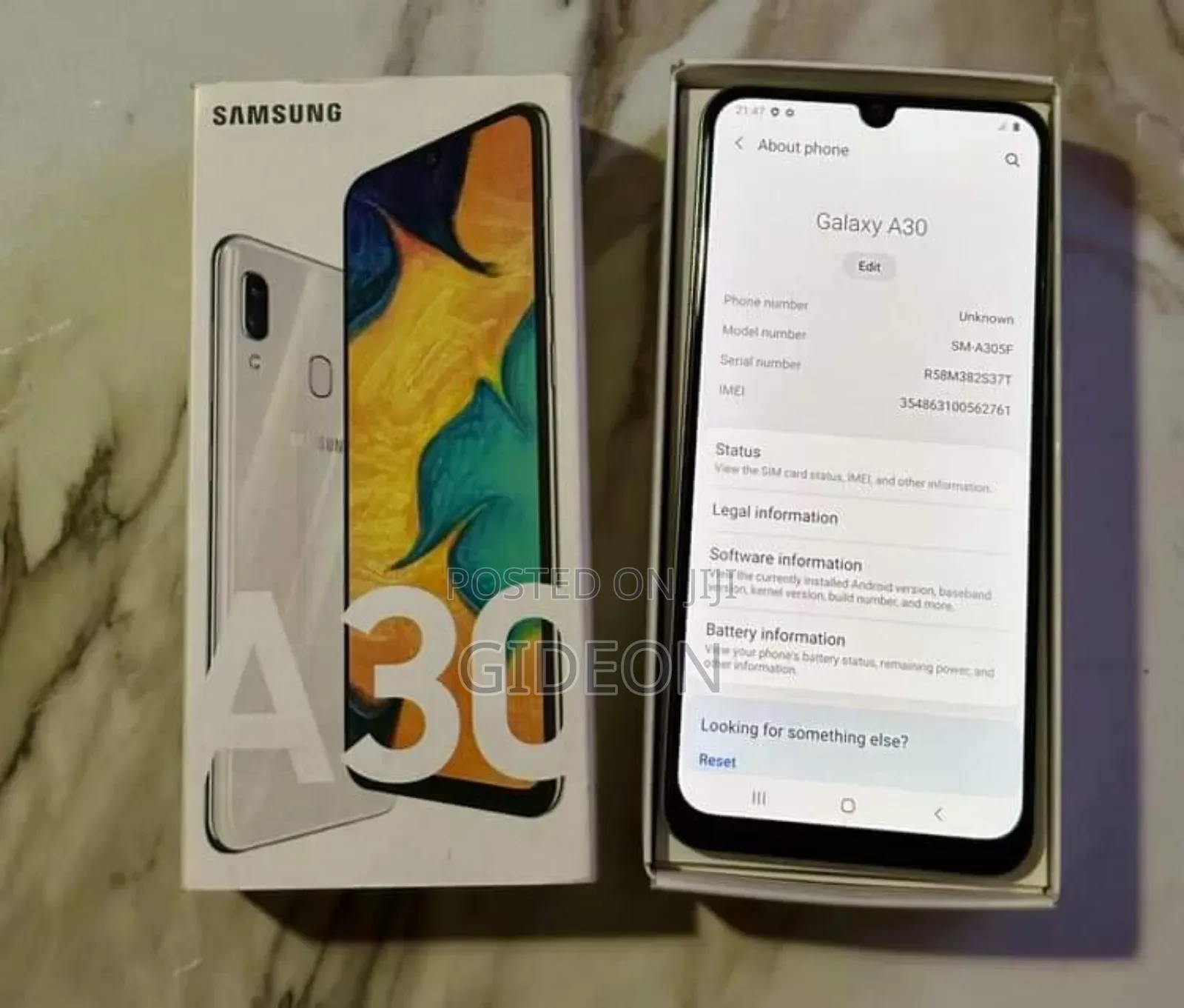 New Samsung Galaxy A30 64 GB White