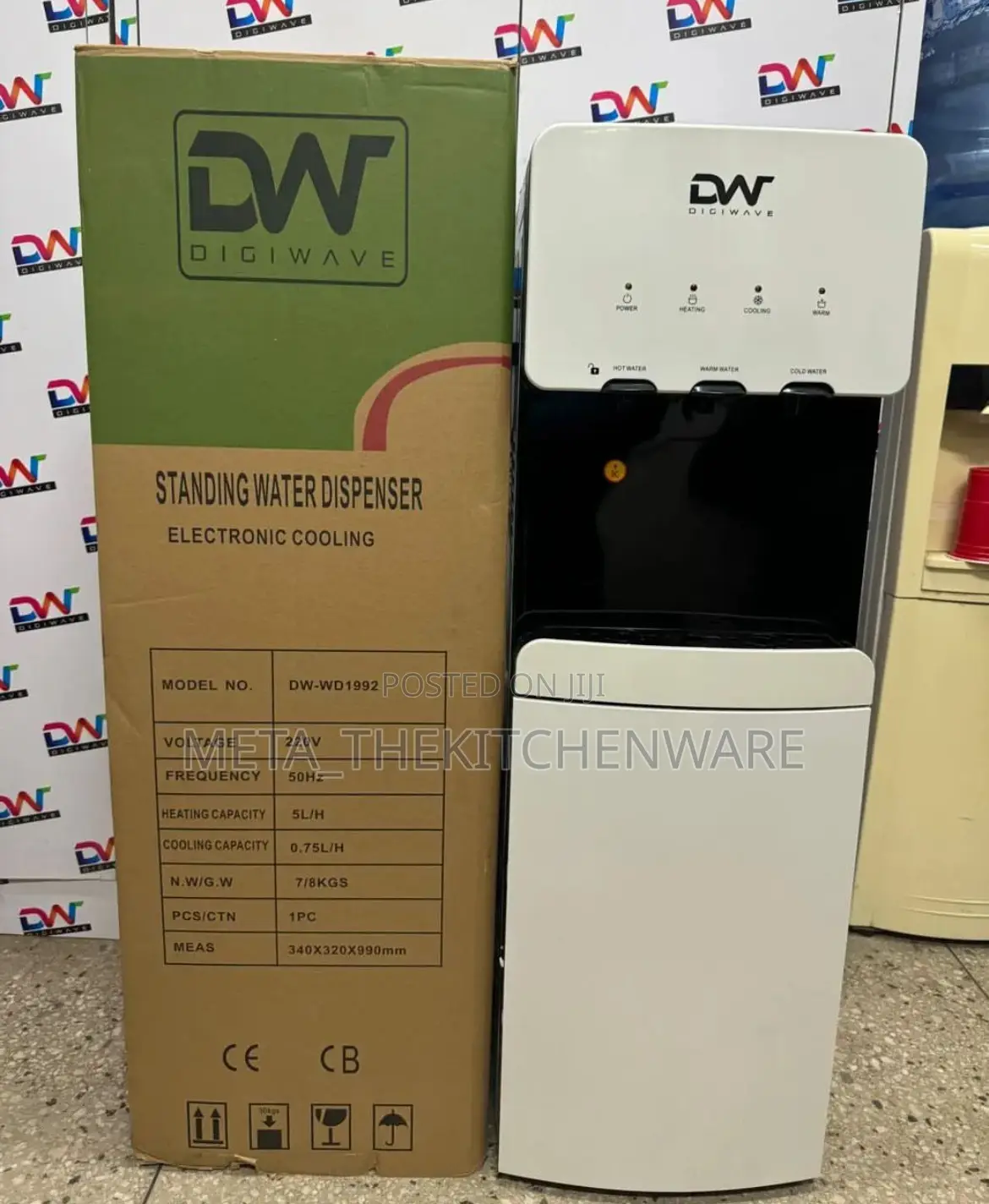 Digiwave Water Dispenser 3 Taps With Cabinet