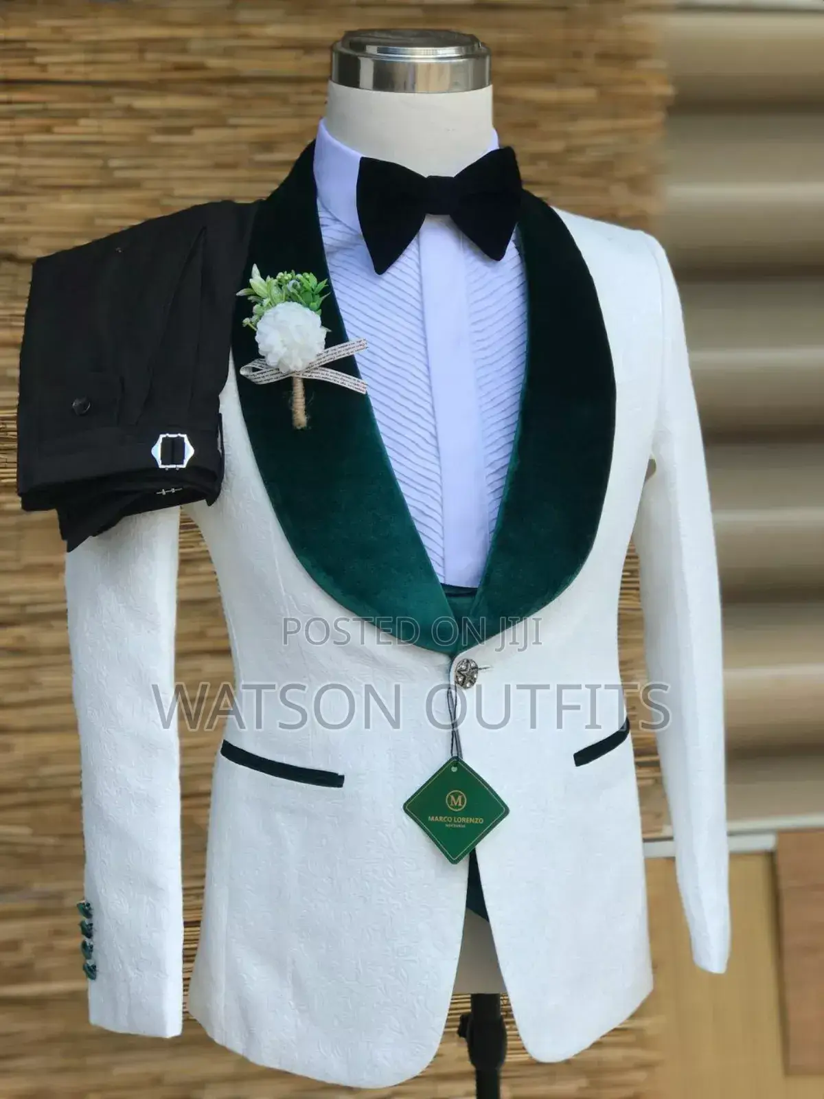 Three 3 PCS White Suits Org