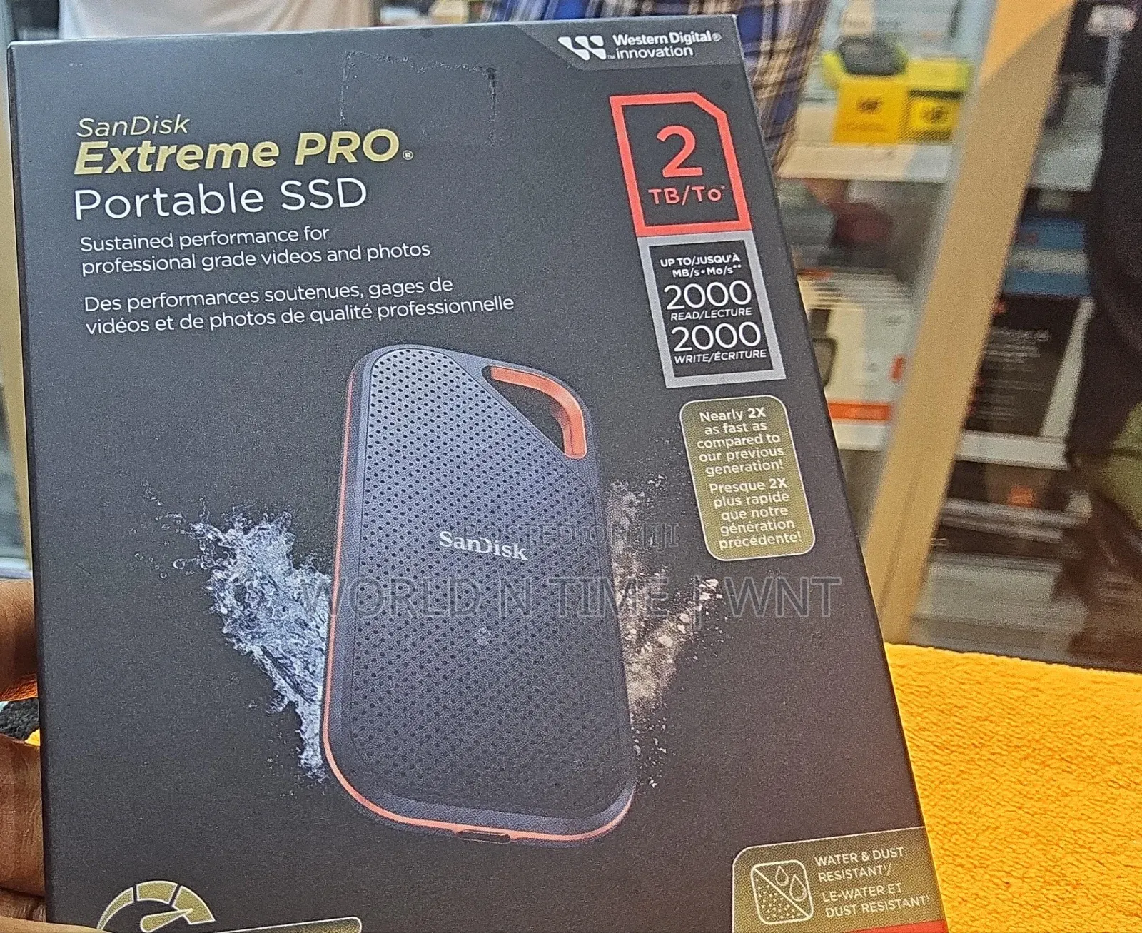 Sandisk 2TB Extreme Portable SSD - Up to 1050mb/S,
