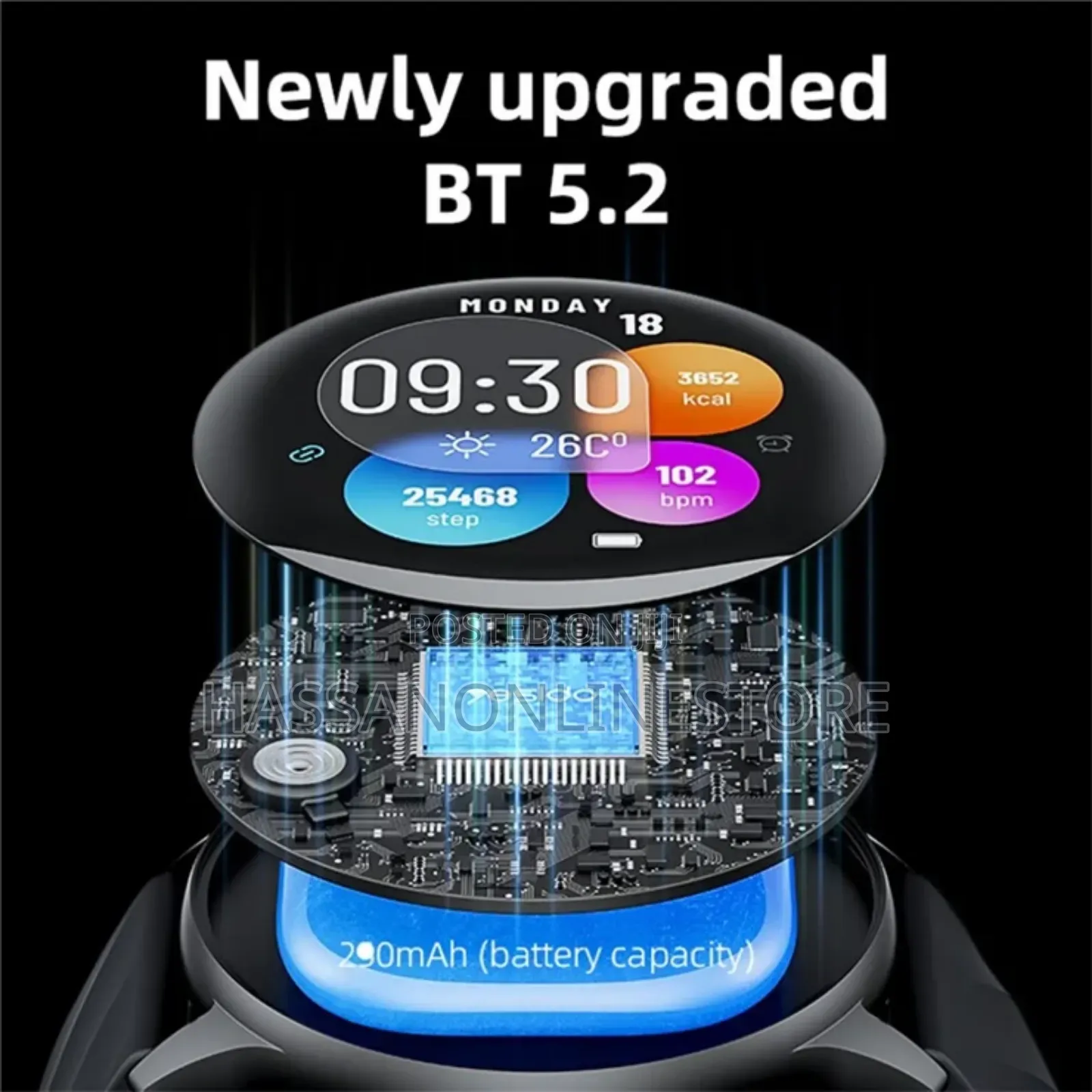 YESIDO IO29 Smart Watch With 2 Straps