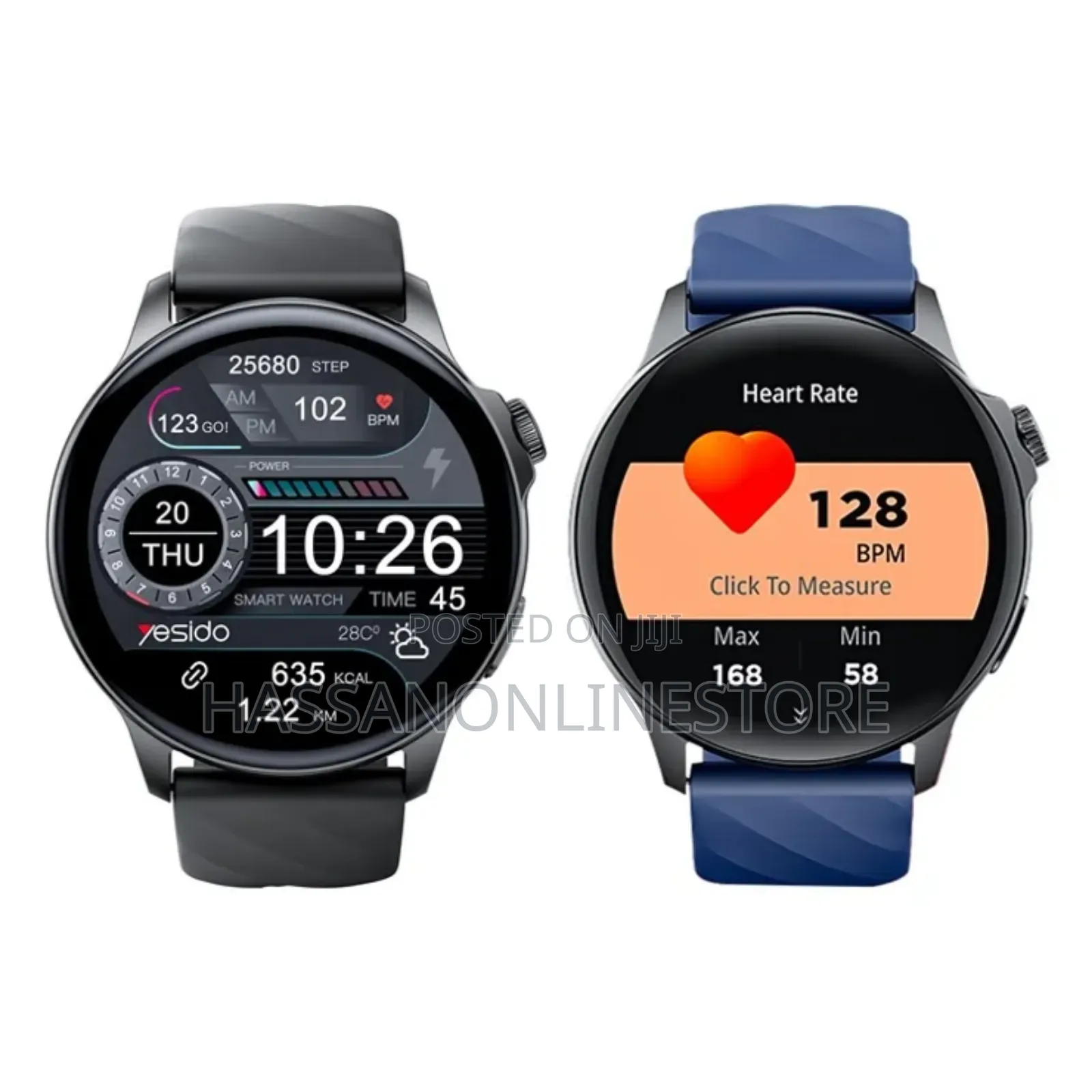 YESIDO IO29 Smart Watch With 2 Straps