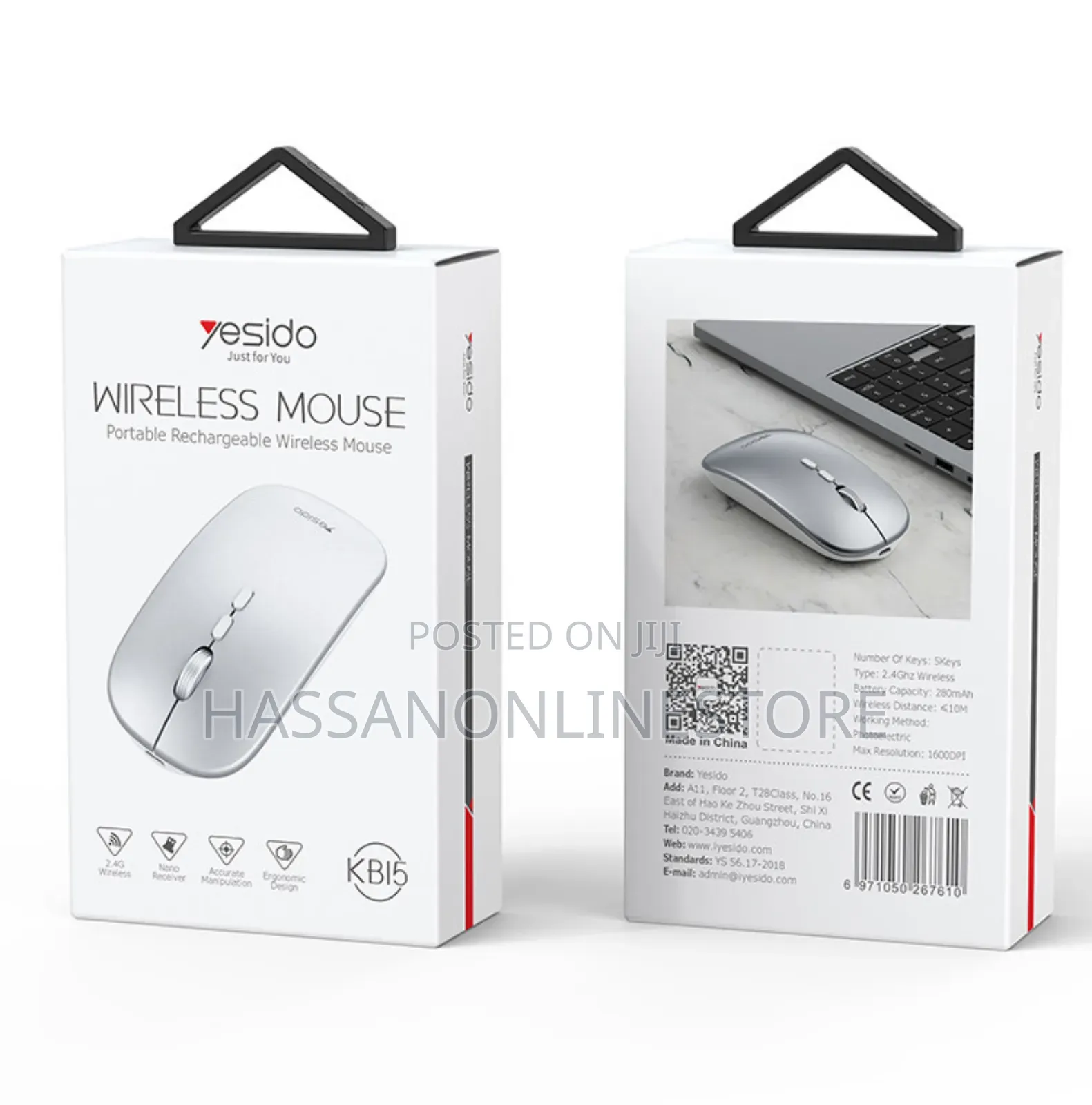 Yesido KB15 Slim 2.4G Rechargeable Wireless Mouse
