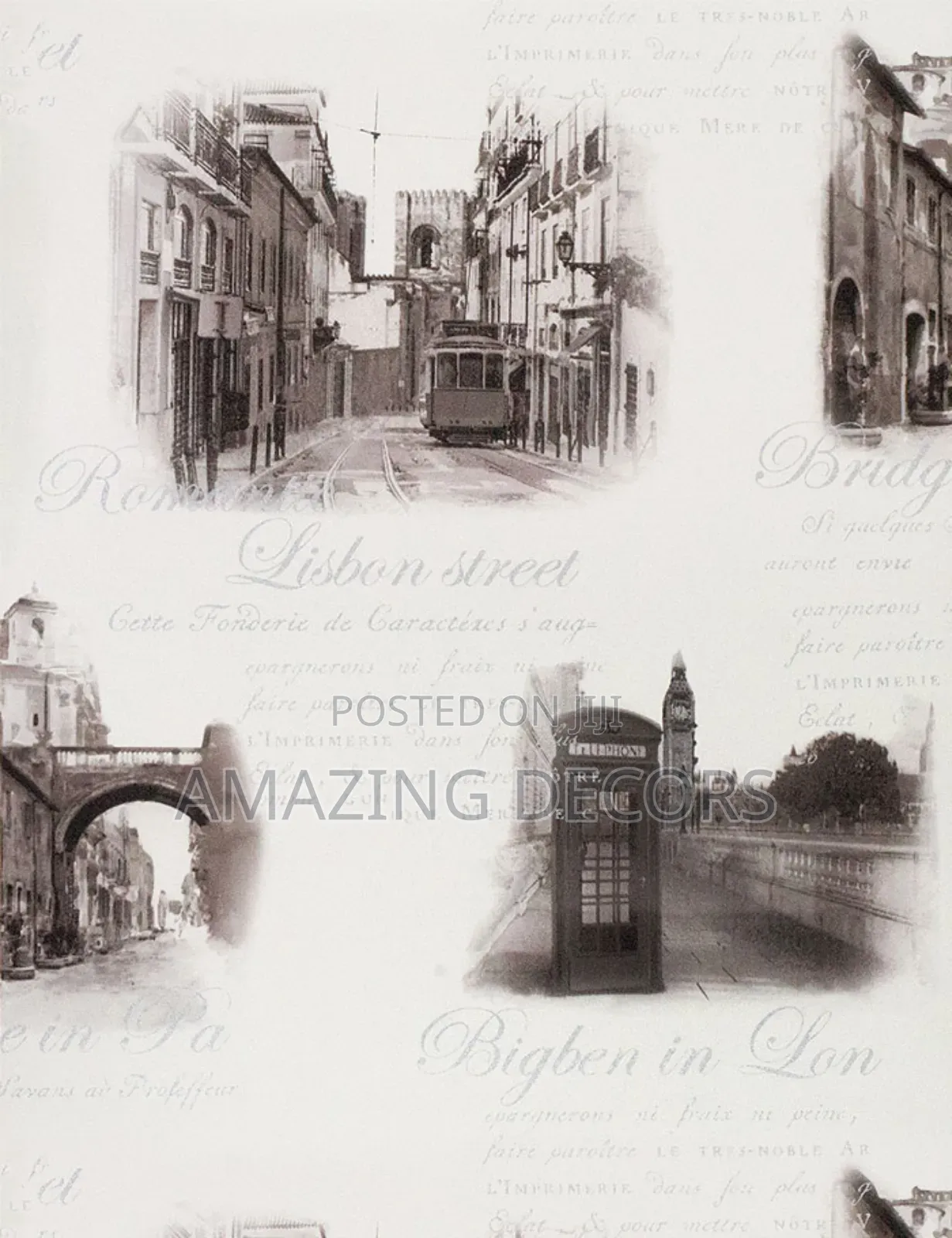 Vintage Travel Wallpaper Design