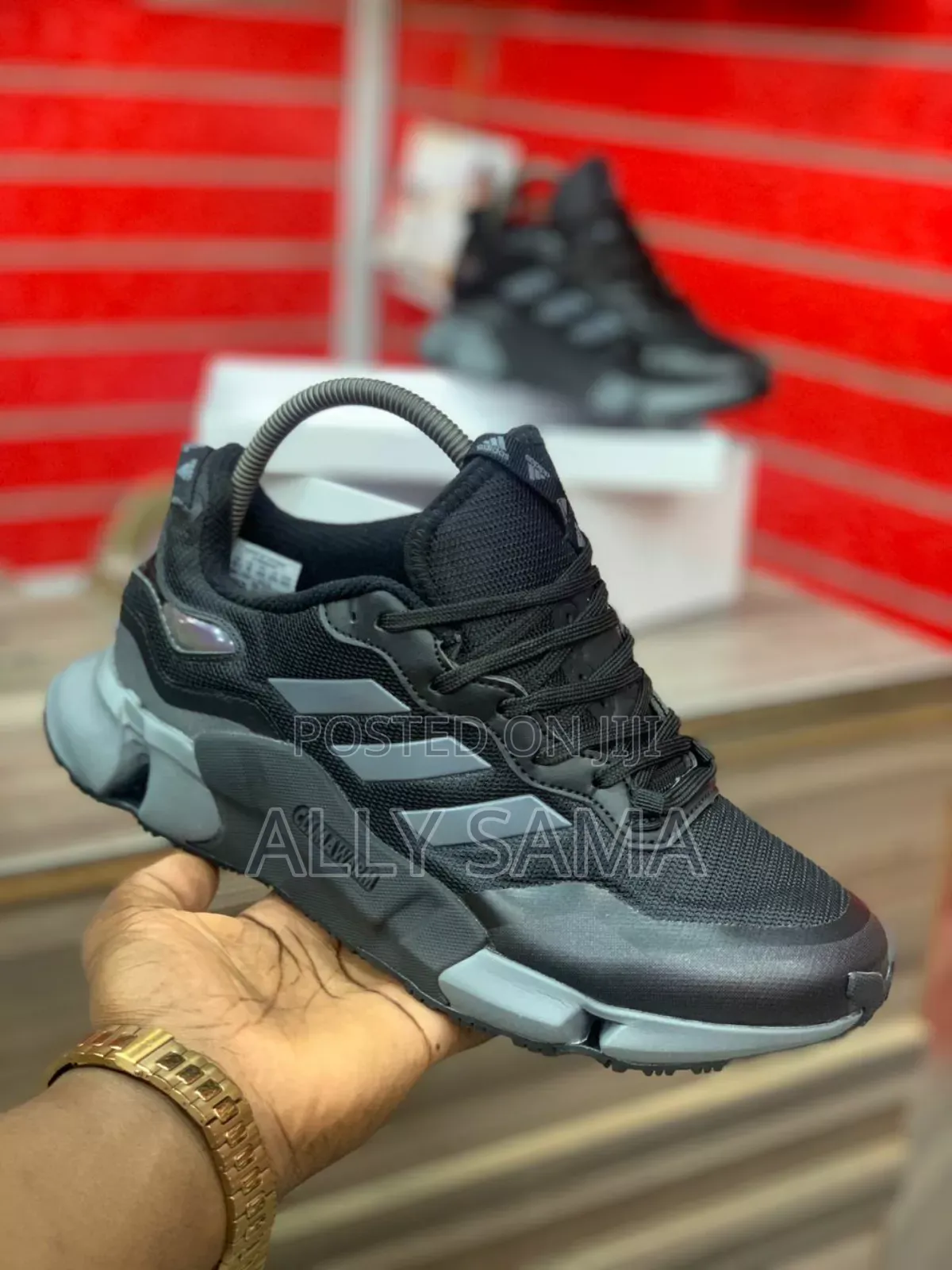 Mens Sneakers.Adidas Black Quality
