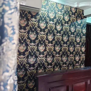 Black Damask Wallpaper.
