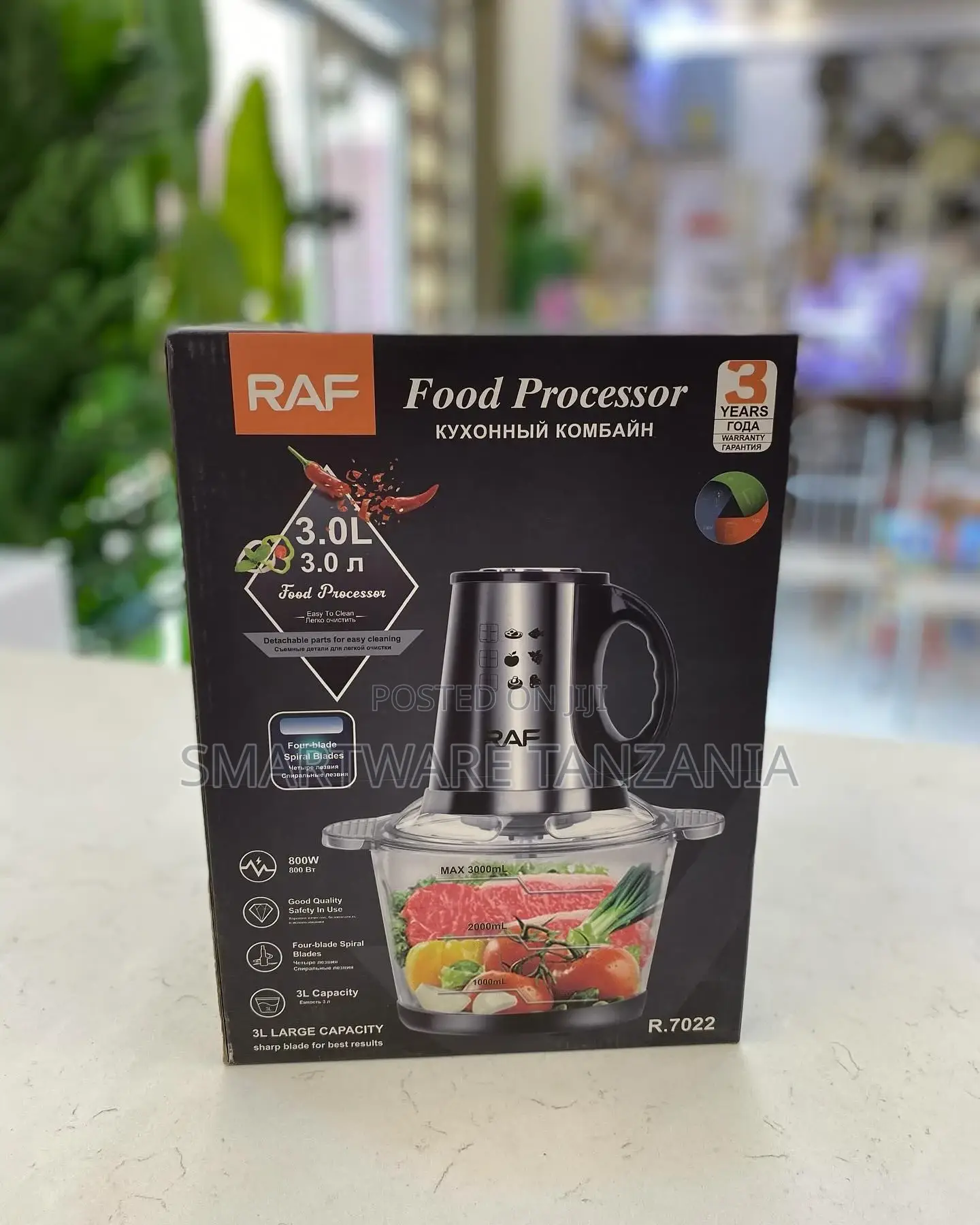 Large Capacity RAF Electric Blender 600W Food Processor