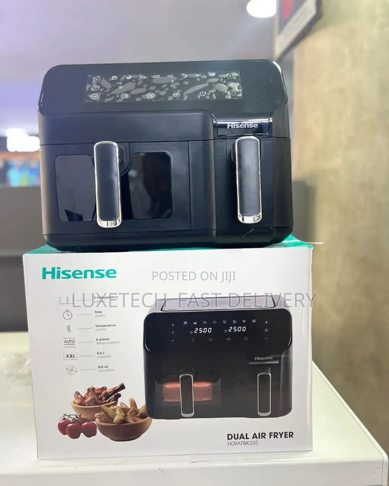 Hisense Dual Air Fryer 8.6L Digital