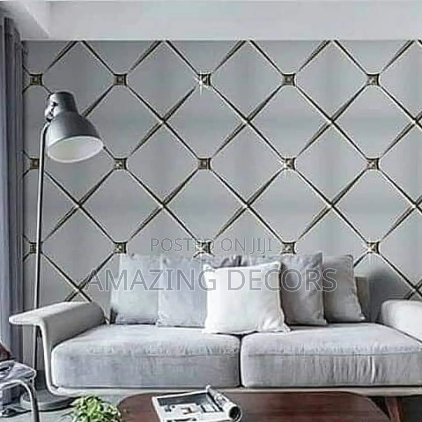 Rhombus Velvet Wallpaper