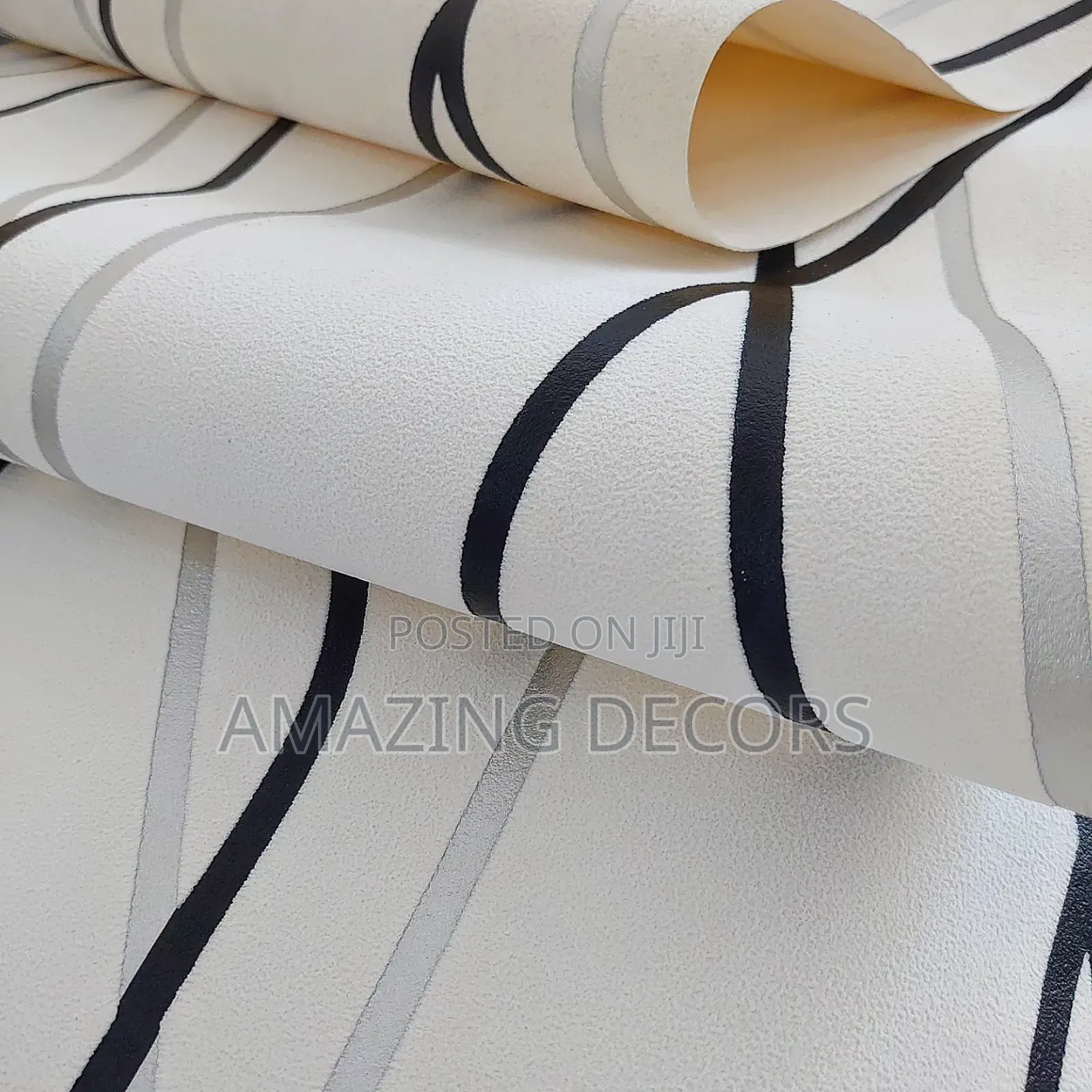Diamond Stripe Velvet Wallpaper