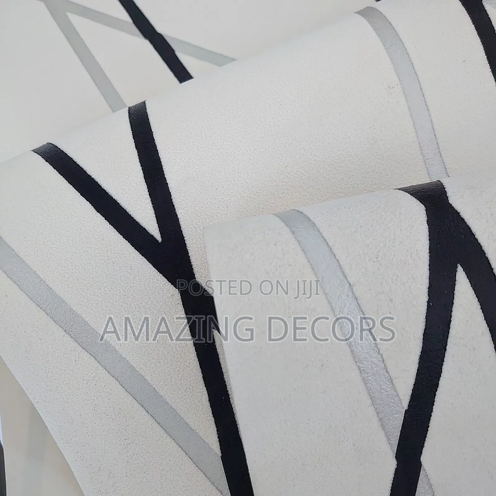 Diamond Stripe Velvet Wallpaper