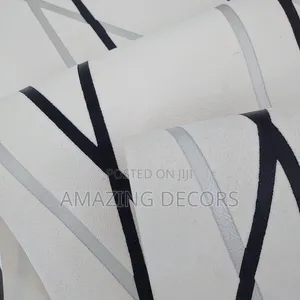 Diamond Stripe Velvet Wallpaper