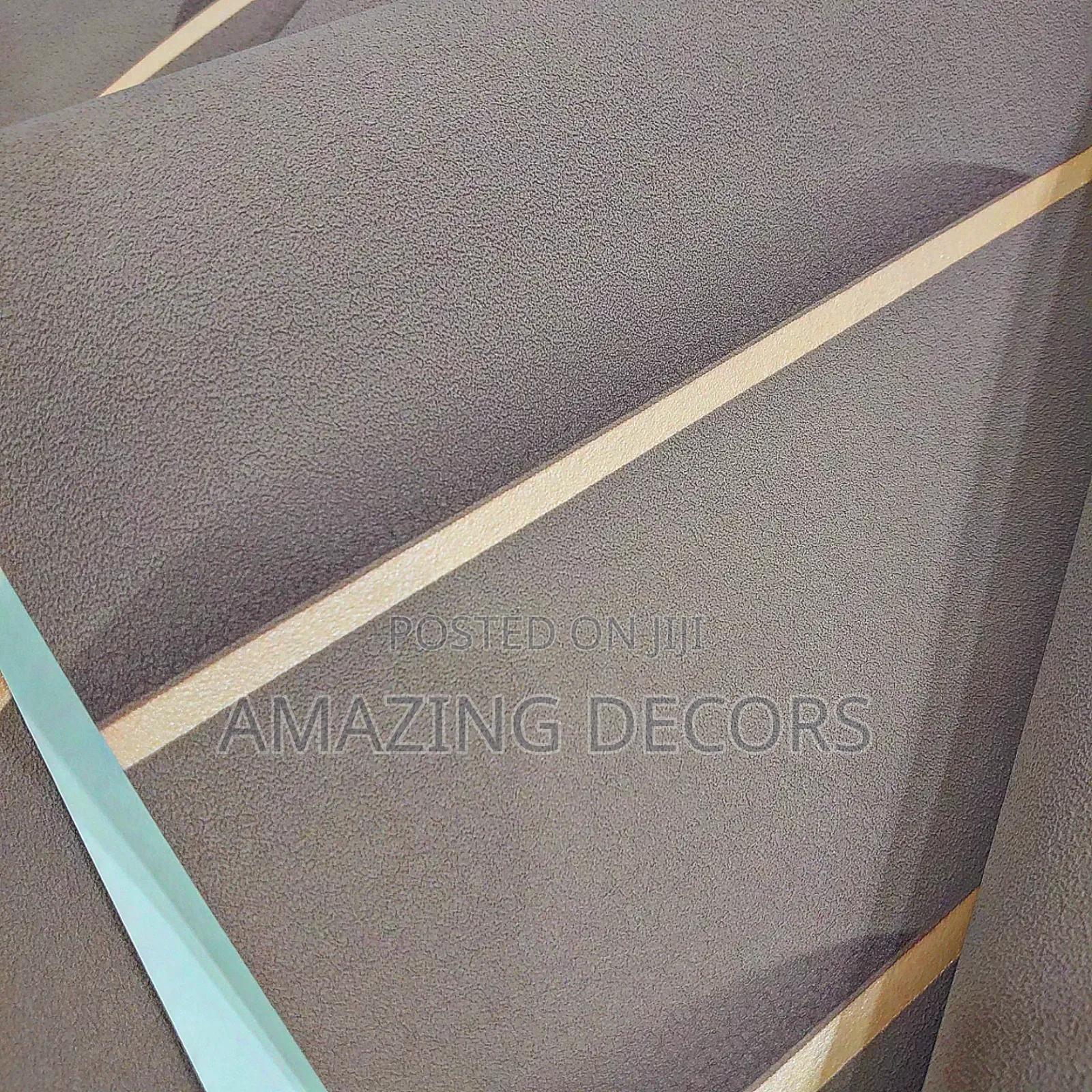 Vertical Stripped Velvet Wallpaper