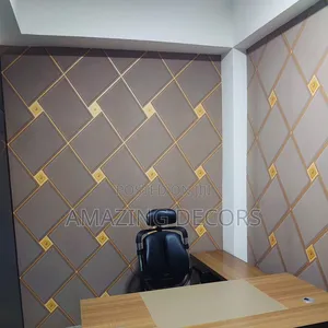 Rhombus Patterned Velvet Wallpaper
