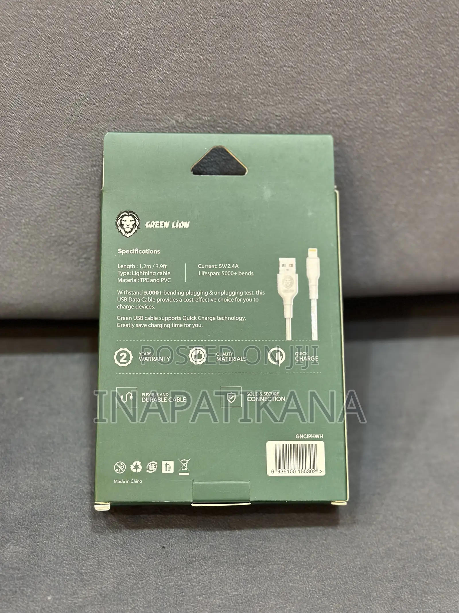 Green Lion Usb-a to Lightining Cable