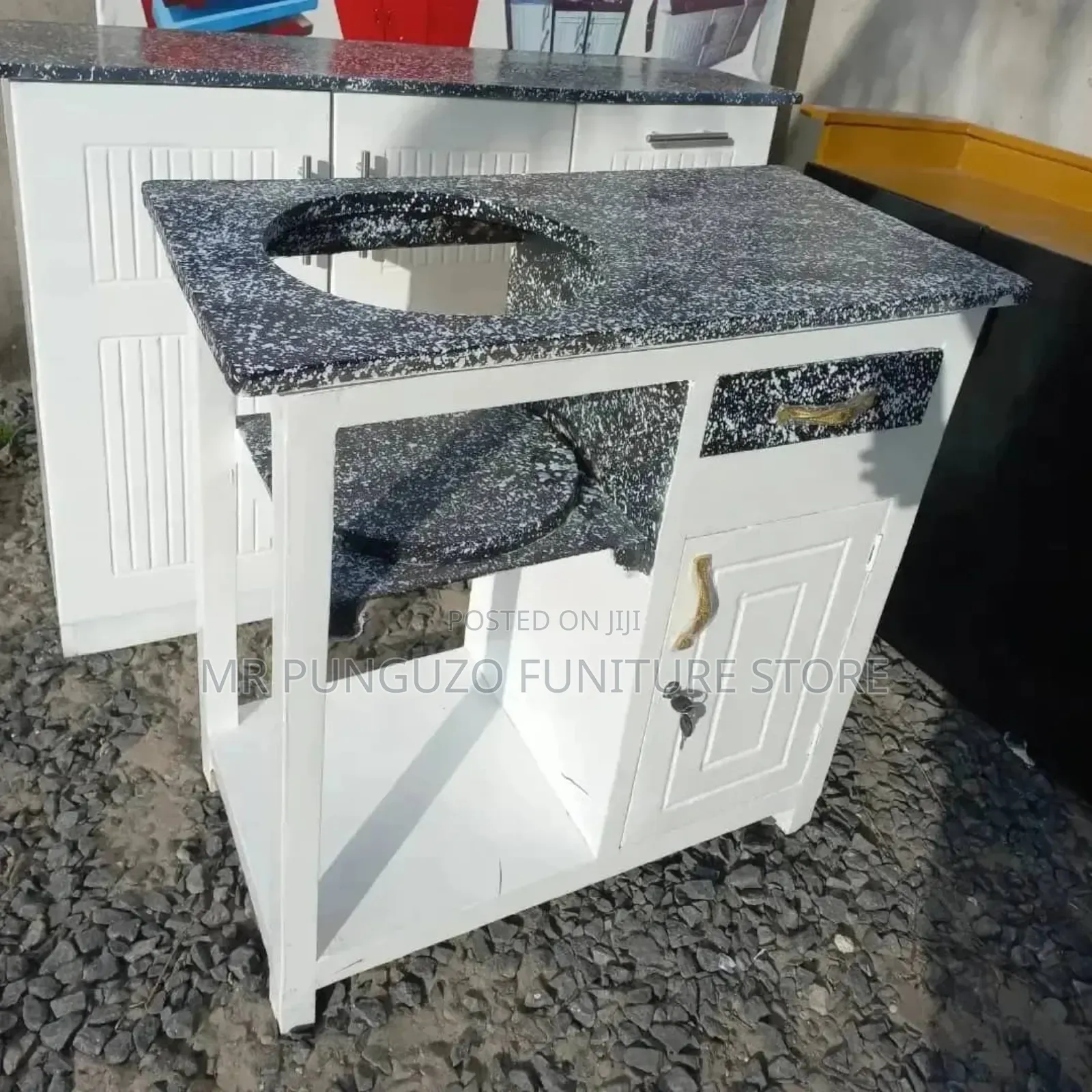 Kitchen Cabinet Classic Meza Ya Jiko Milango Miwili