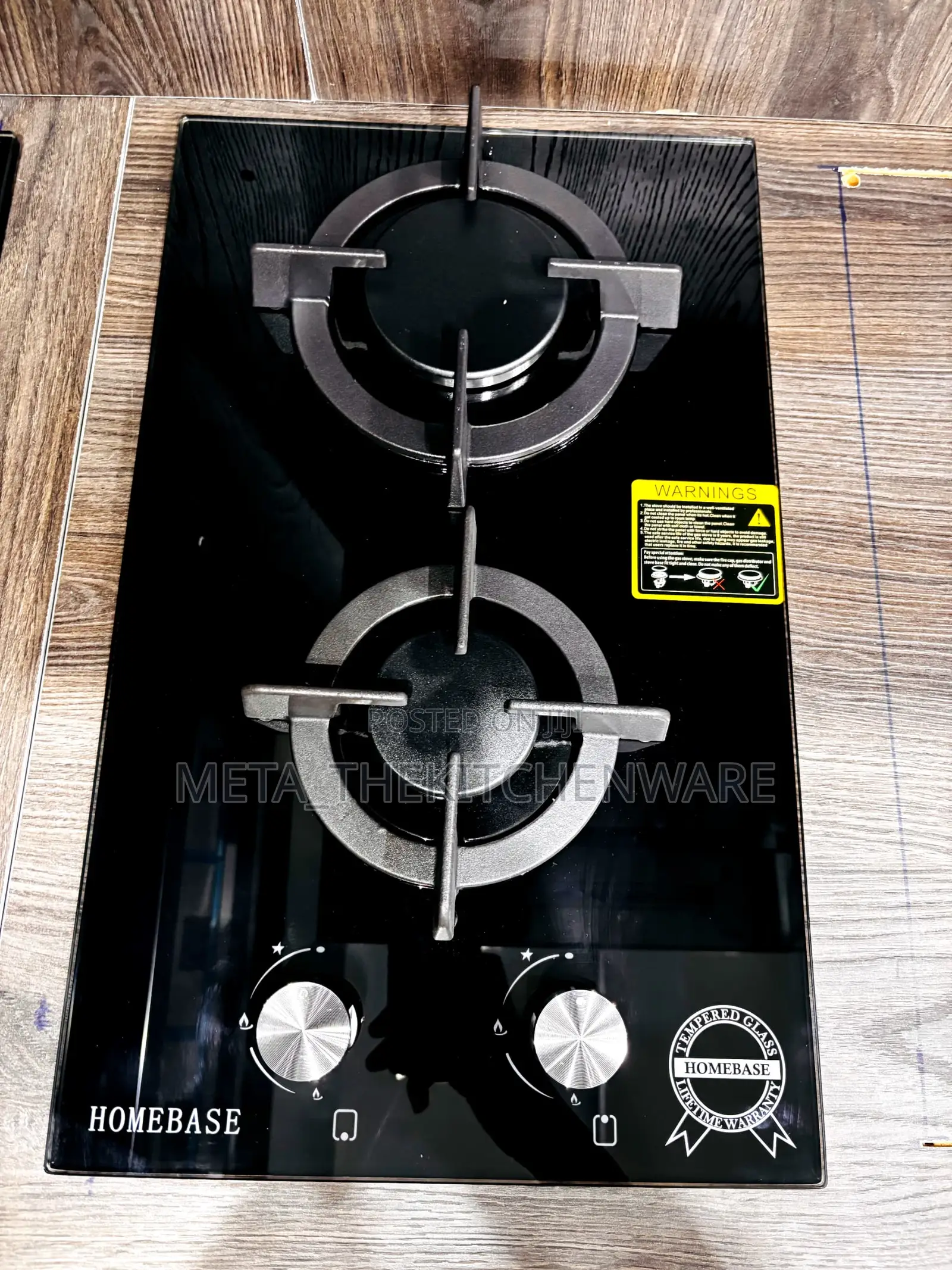Homebase Cooktop Two Gas Plates Hb2003