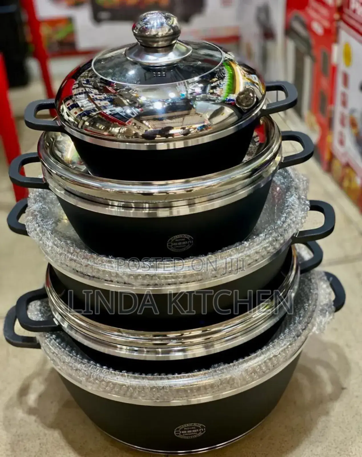Non Stick Pots Set 10pcs