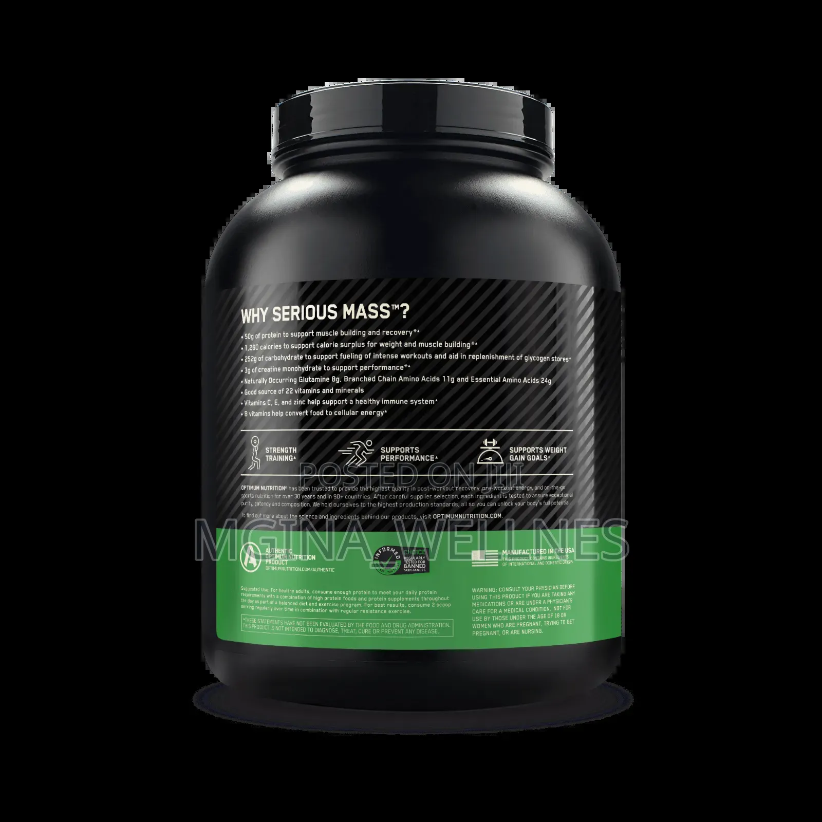 Optimum Nutrition Serious Mass 50g Protein Powder 2.7kgs