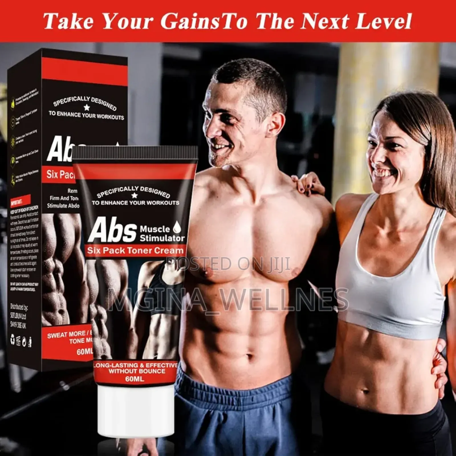 Abs Muscle Stimulator And Six Pack Toner Cream ( Sefudun)