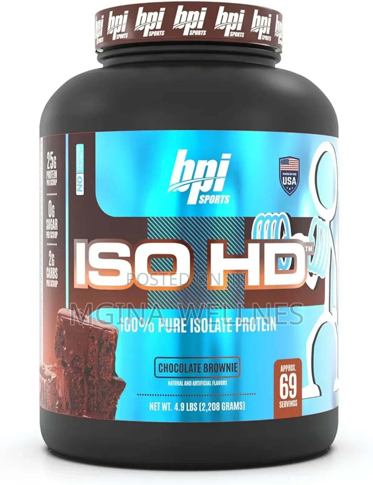 ISO HD Isolate Protein Chocolate Brownie - 69 Servings
