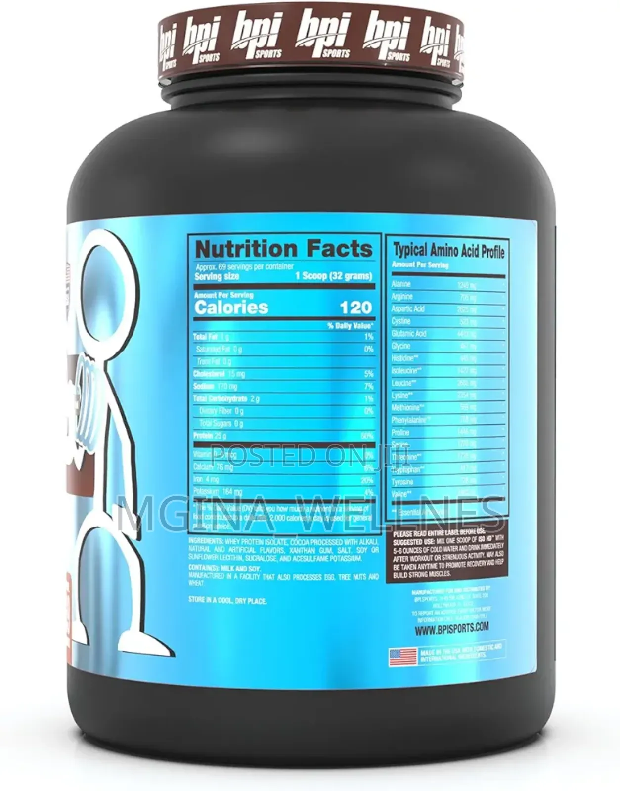 ISO HD Isolate Protein Chocolate Brownie - 69 Servings