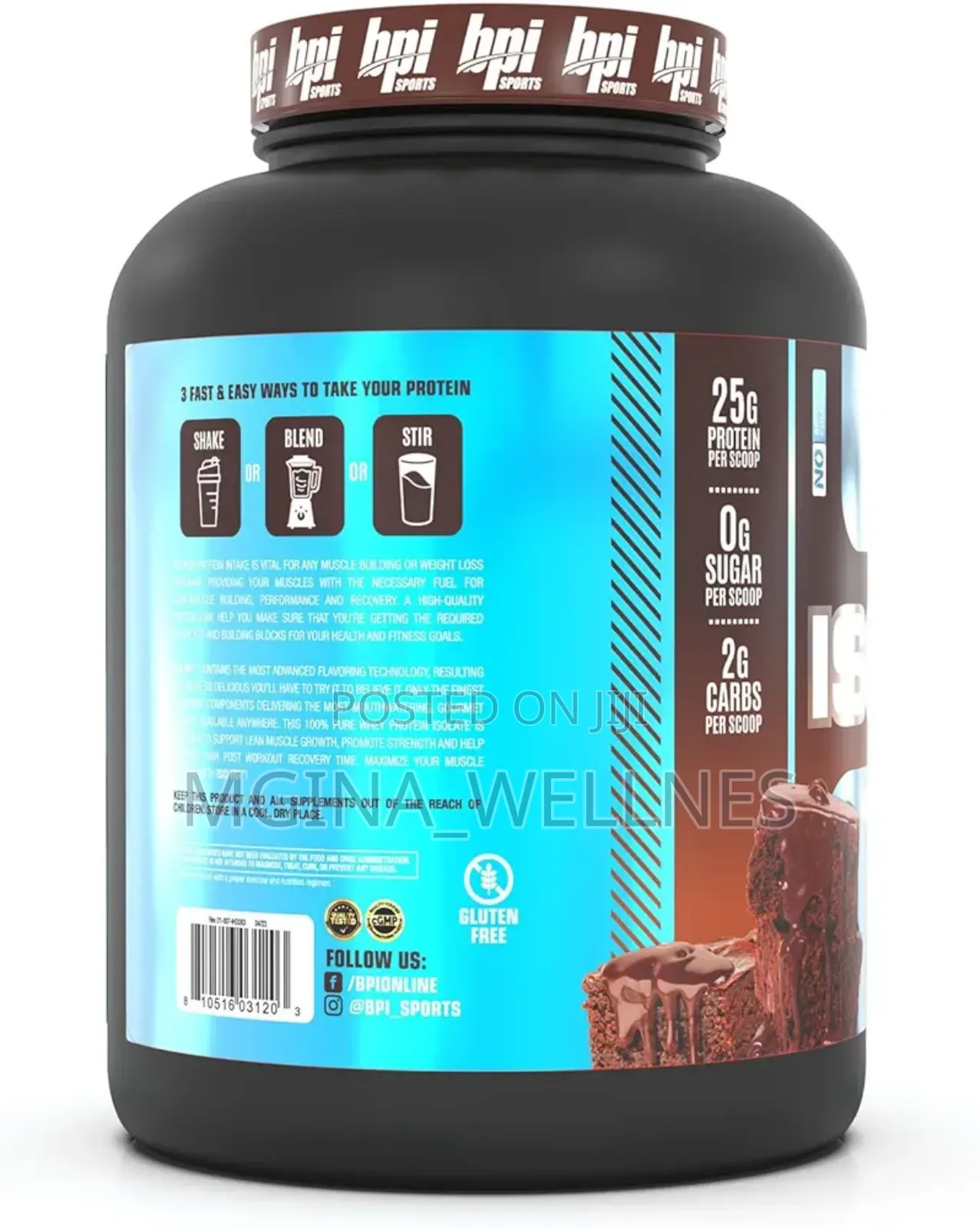 ISO HD Isolate Protein Chocolate Brownie - 69 Servings
