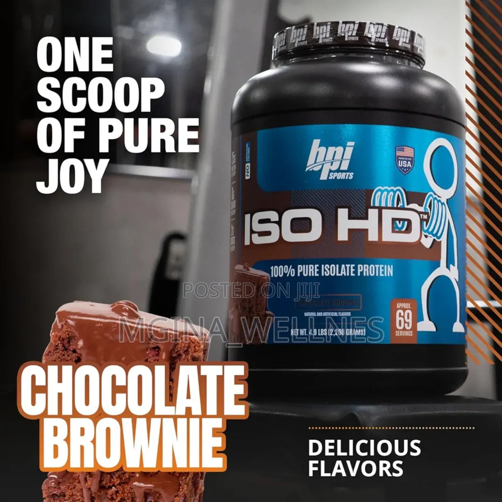 ISO HD Isolate Protein Chocolate Brownie - 69 Servings
