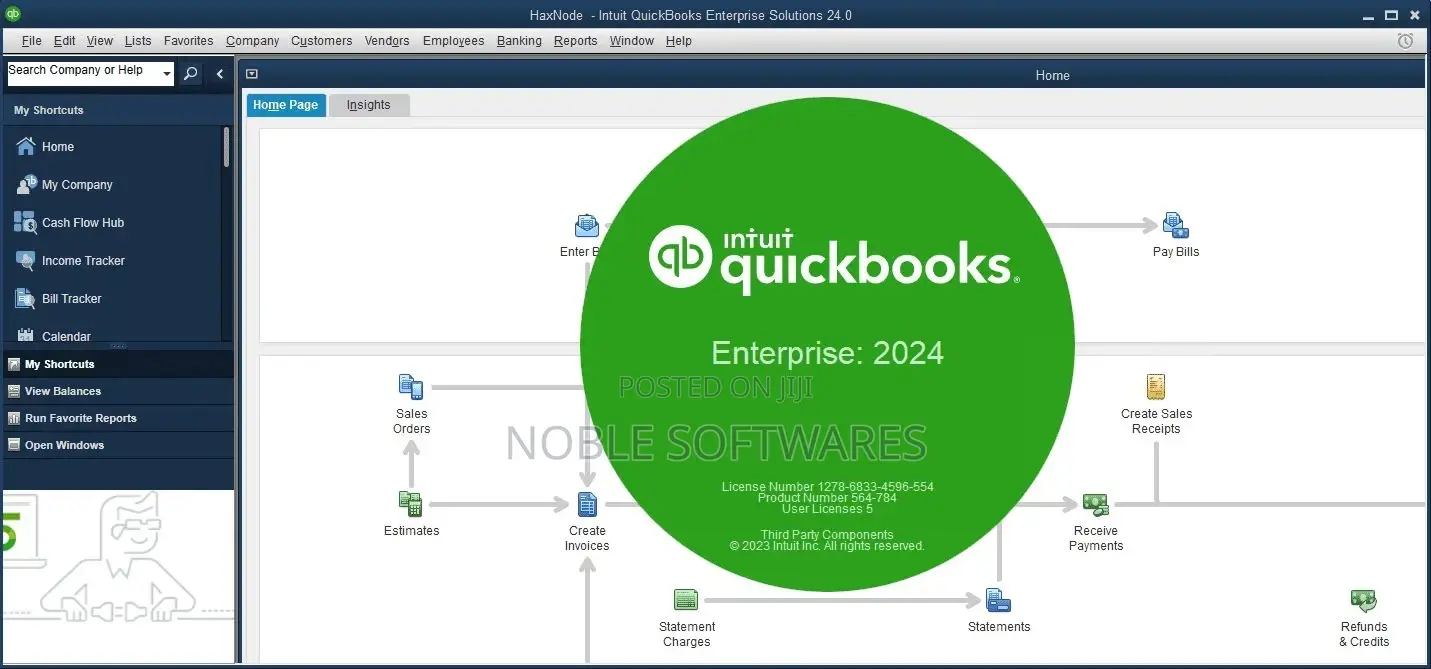 Intuit Quickbooks Enterprise Solutions 2024 ( 1 - 5 Users )