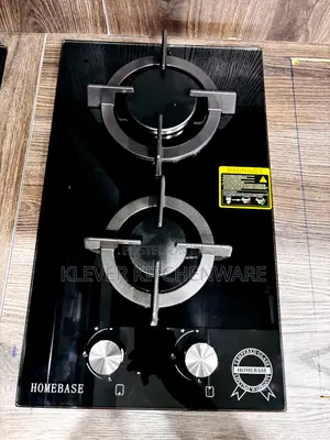 Photo - Two Burners Elegant Glass Gas Cooker. 30/50cm