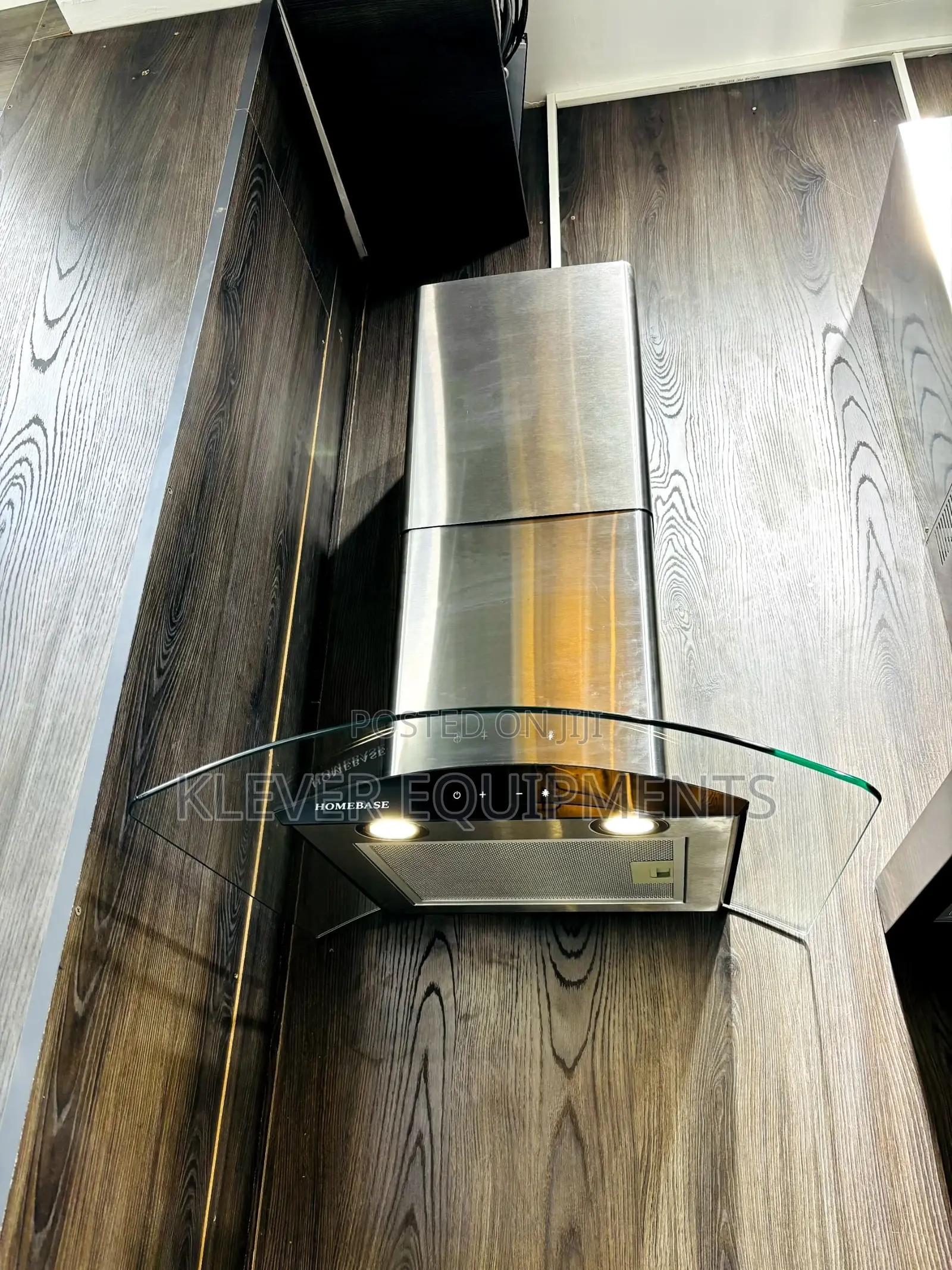 HOMEBASE Curved Glass Canopy 60cm RANGEHOOD
