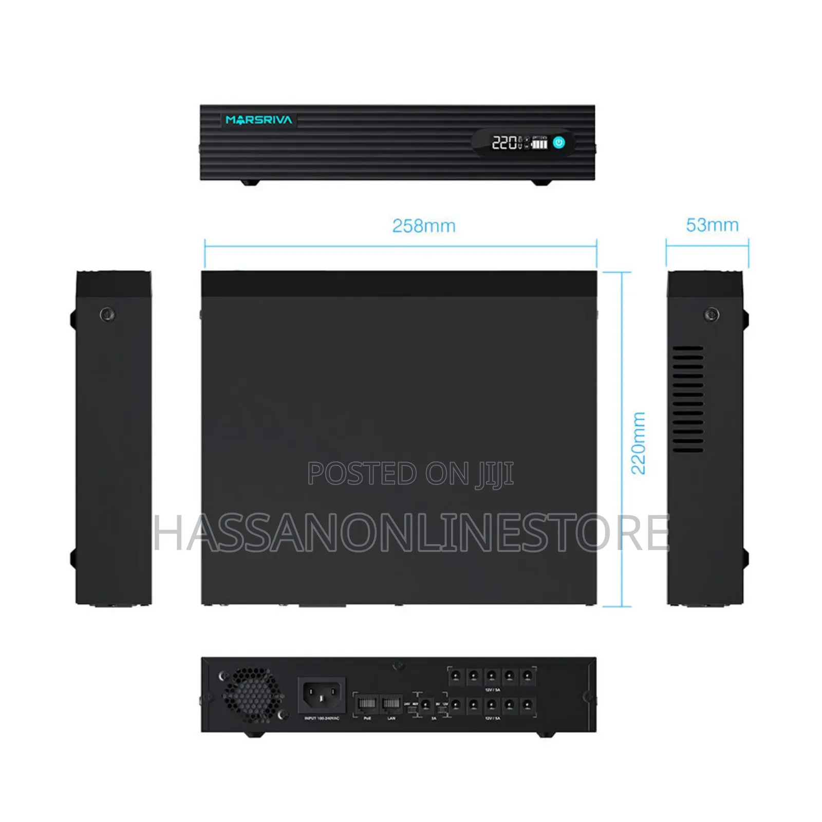 MARSRIVA KP7 Mini DC UPS Backup Power 24000mah - 100W