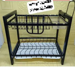 Photo - 2layers Stainless Steel Dish Rack