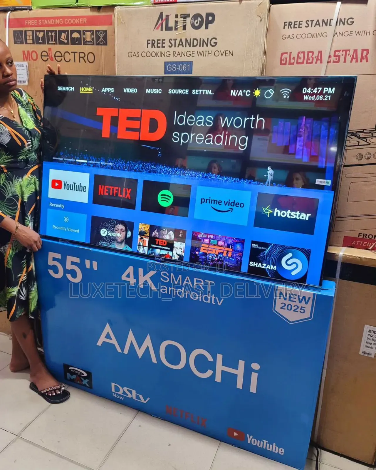 Amochi 55 Inches Smart Android TV
