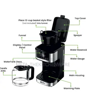 SPJ Coffee Maker Machine 2 in 1(Iced and Hot Coffee)