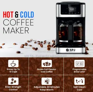 SPJ Coffee Maker Machine 2 in 1(Iced and Hot Coffee)