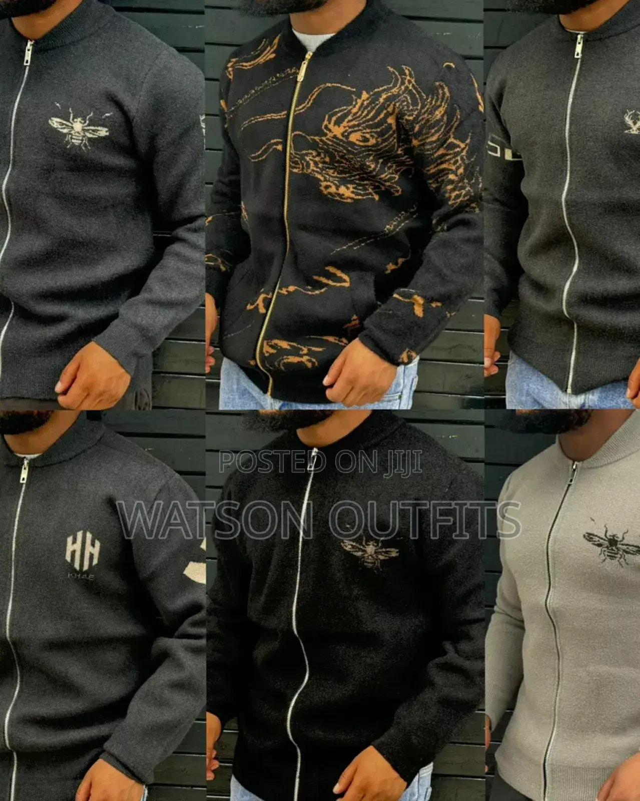 Unisex Zip Cotton Swetas