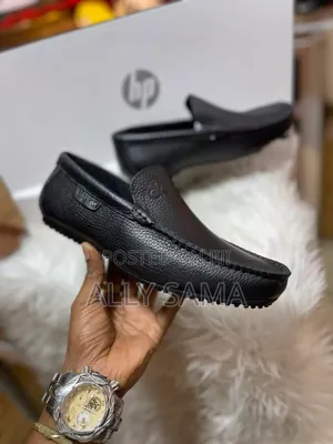 Mens Loafers Calvin Klein Black Material Leather